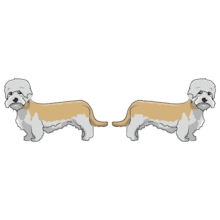 Dandie Dinmont Terrier Dog Decal, Dog Lover Decor Vinyl Sticker